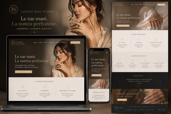 Esempio sito web per estitetisca e centri beauty