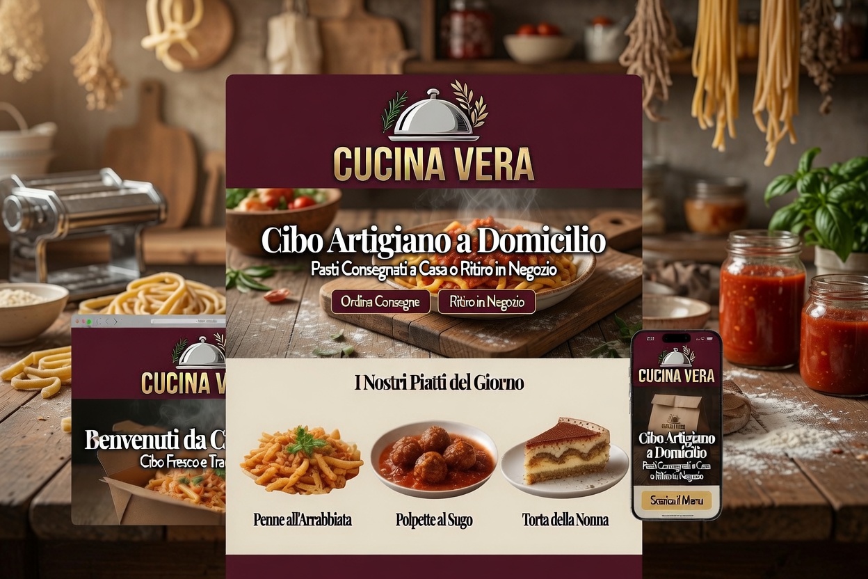 demo sito web consegna cibo a domicilio lawd